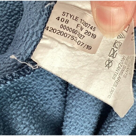 Under Armour Loose ColdGear Half Zip Fleece Sweater Pullover Mens Large Blue - Picture 10 of 10